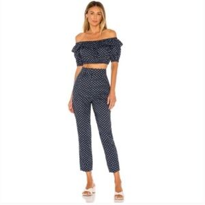 Majorelle Judah Polka Dot Set – Top XS / Pants XXS